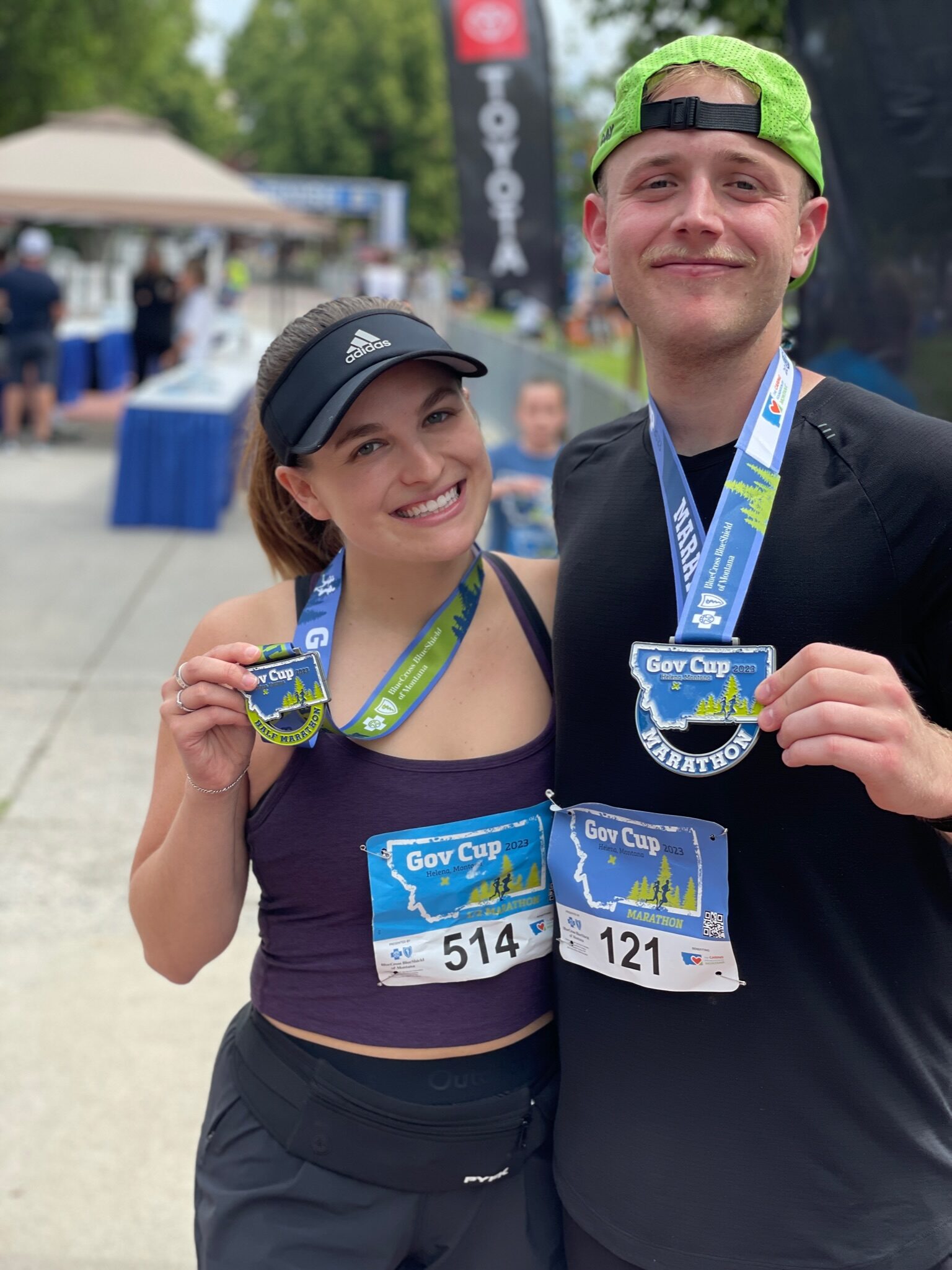 Post-race with medals at Governor's Cup