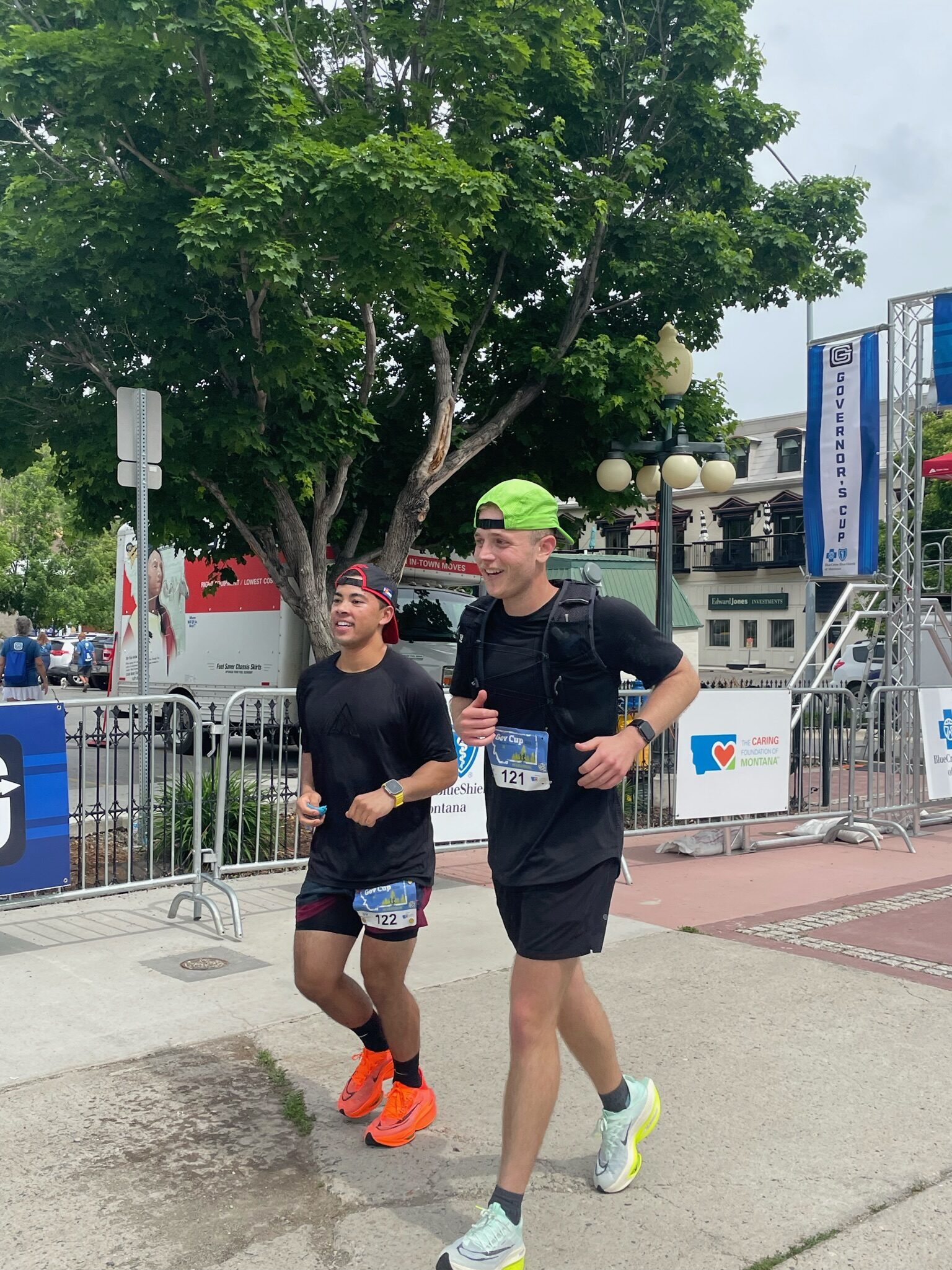 Max running the Governor's Cup Marathon, Helena Montana 2023